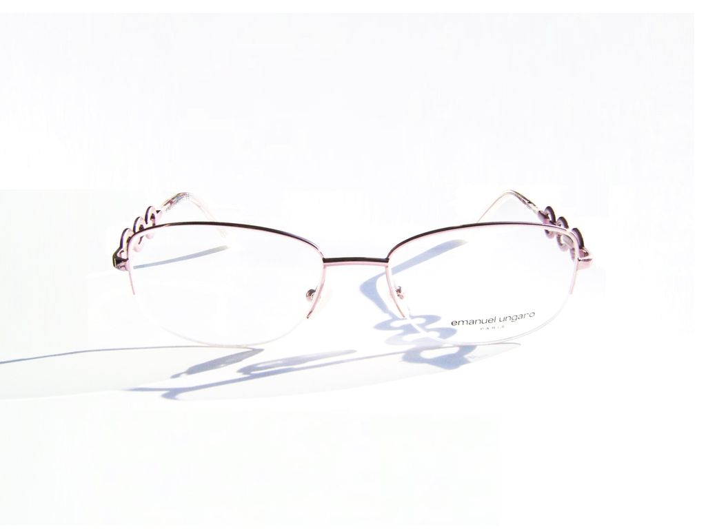 Модные очки Emanuel Ungaro EU 70311 C79 Pink с кристаллами Swarovski