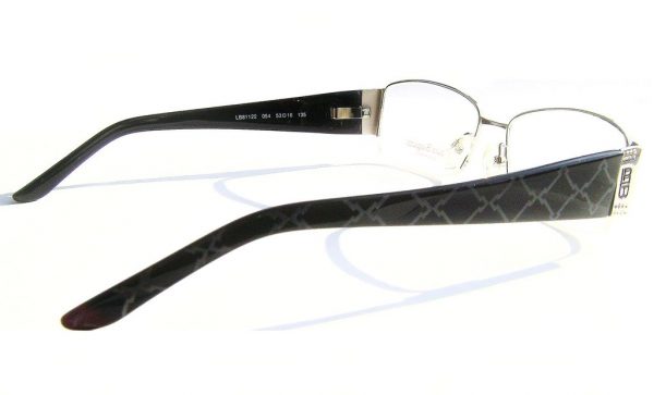 Модные овальные очки Laura Biagiotti LB 81122 054 Silver с кристаллами Swarovski - изображение 4