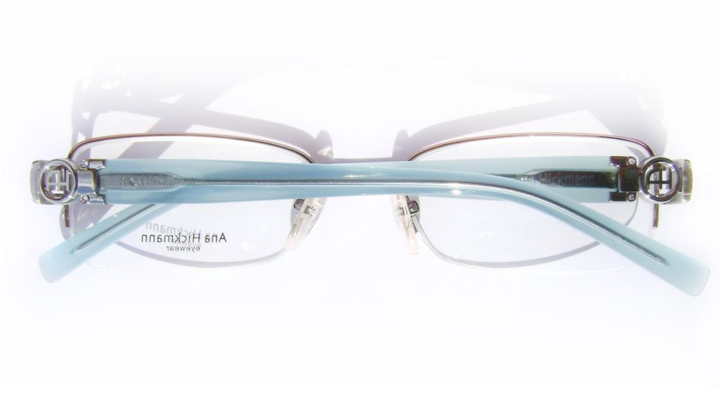 Классическая прямоугольная оправа для очков Ana Hickmann AH1090 13T Silver/Blue