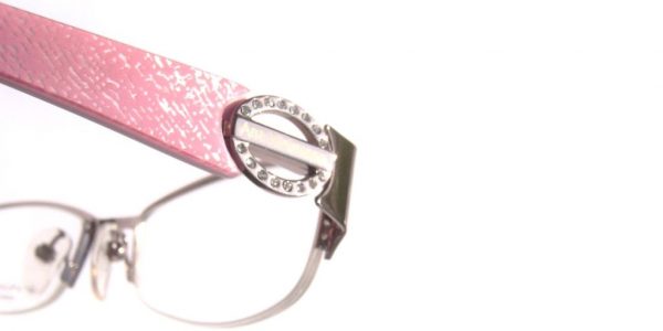Модная оправа для очков Ana Hickmann AH1099 05B Pink Gold с кристаллами Swarovski - изображение 5