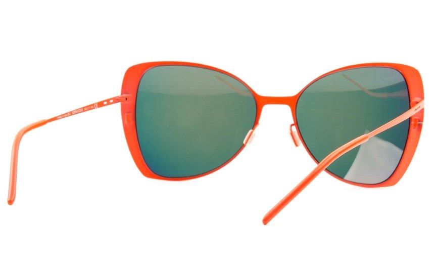 Ультратонкие очки бабочка Italia Independent 0204 055 Orange led