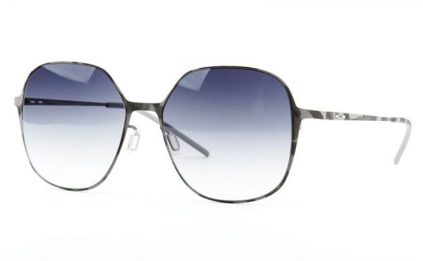 Ультратонкие крупные квадратные очки Italia Independent 0202 096 Grey havana - изображение 2