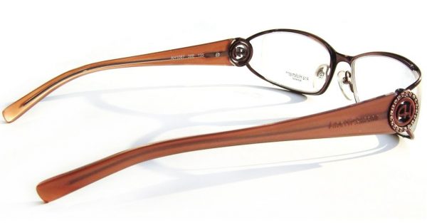 Модная оправа для очков Ana Hickmann AH1087 06E Brown с кристаллами Swarovski - изображение 4