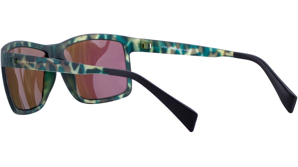 Легкие эластичные очки  крупный вайфарер Italia Independent 0113 035 Green camouflage