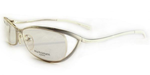 Элегантная оправа для очков Ana Hickmann AH1069 17A Silver/White - изображение 1