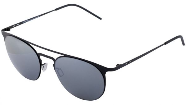 Ультратонкие круглые очки с двойным мостом Italia Independent 0206 009 Black - изображение 3