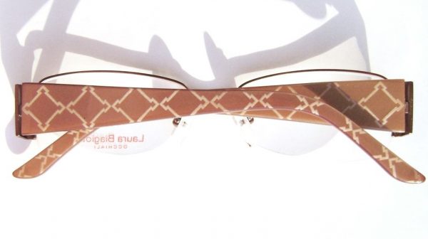 Модные овальные очки Laura Biagiotti LB 81122 D28 Brown с кристаллами Swarovski - изображение 6