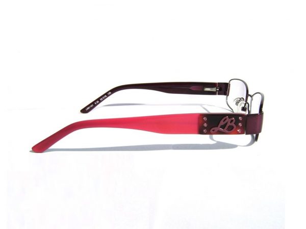 Модные овальные очки Laura Biagiotti LB 81101 E35 Red с кристаллами Swarovski - изображение 3