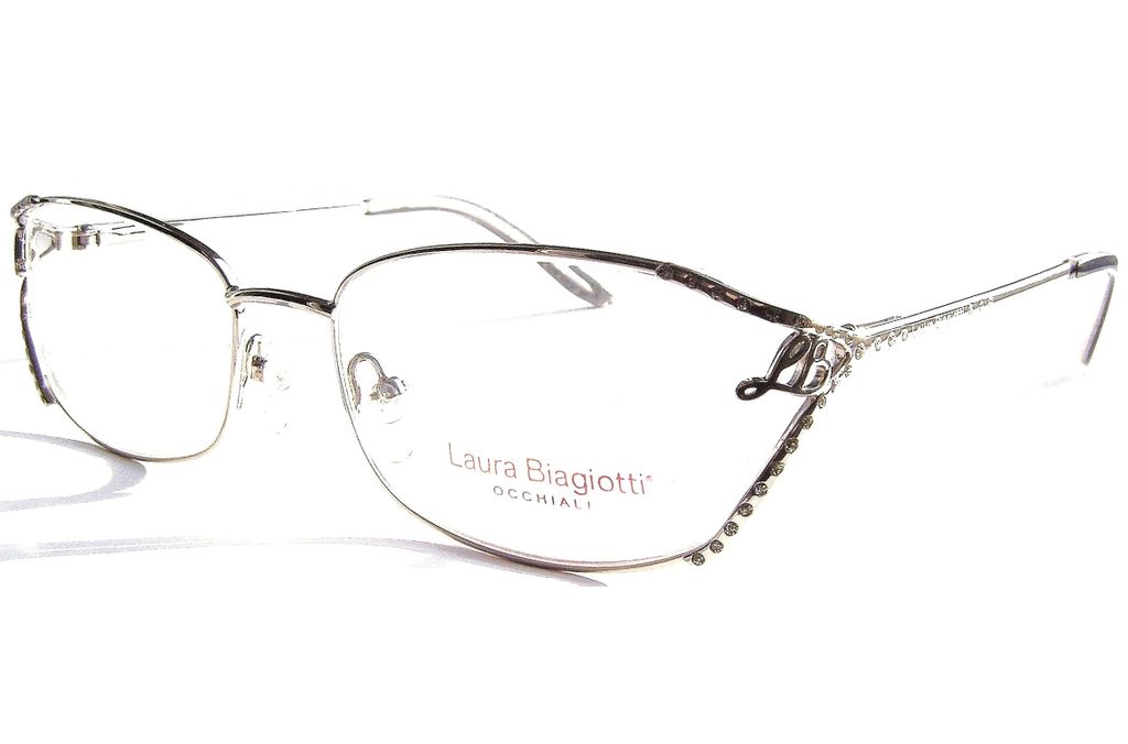 Модные очки Laura Biagiotti LB 81062 054 Silver с кристаллами Swarovski
