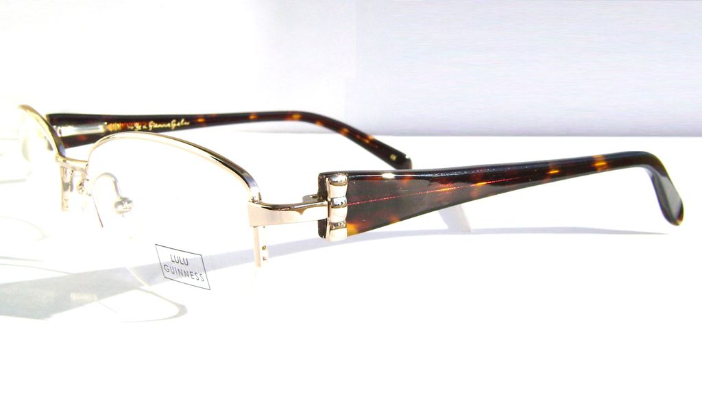Модные овальные очки Lulu Guinness L713 Gold
