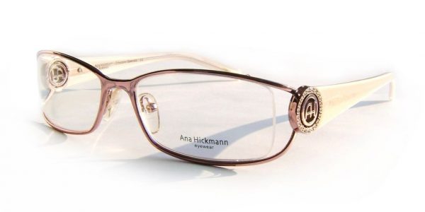 Модная оправа для очков Ana Hickmann AH1087 05B Brown с кристаллами Swarovski - изображение 1