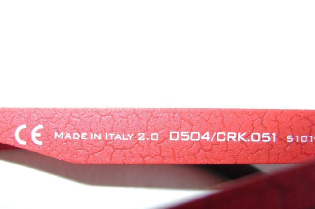 Очки кошачий глаз из прорезиненного металла Italia Independent 0504 crk 051 Red skin