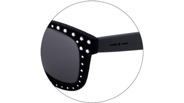 Бархатные очки вайфарер Italia Independent 0090VR 009 B75 Silver - изображение 3