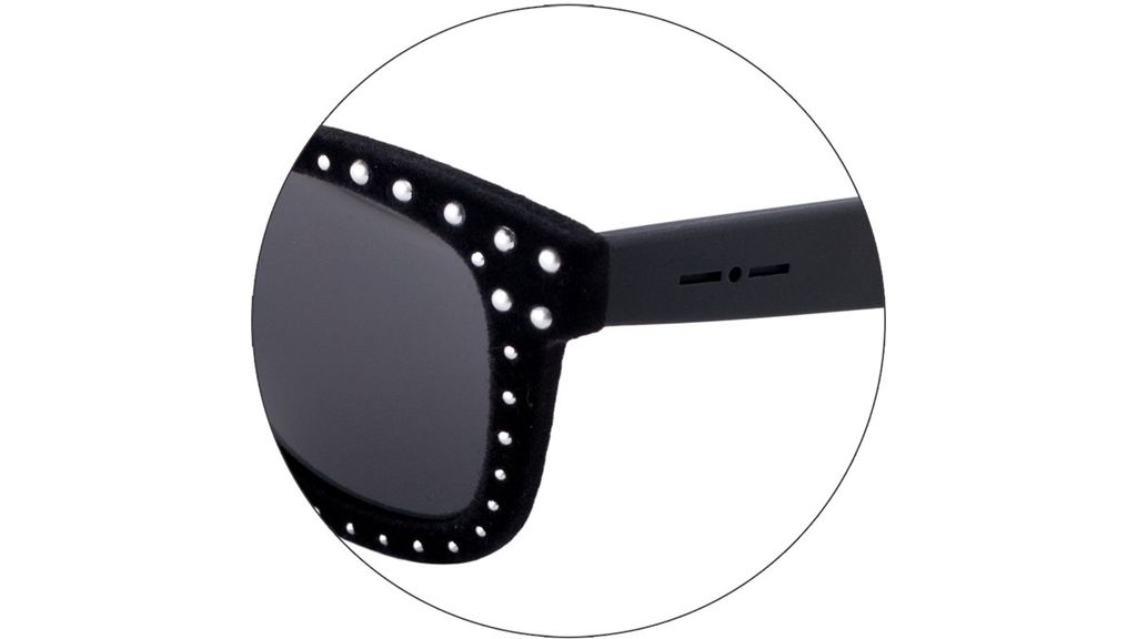 Бархатные очки вайфарер Italia Independent 0090VR 009 B75 Silver