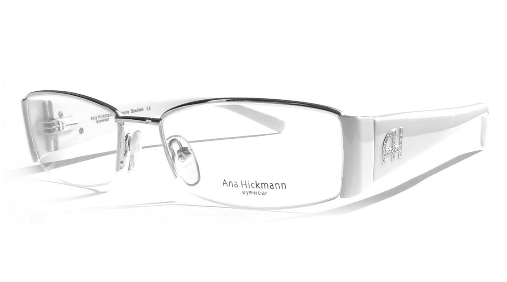 Модная оправа для очков Ana Hickmann AH1088 32J White с кристаллами Swarovski