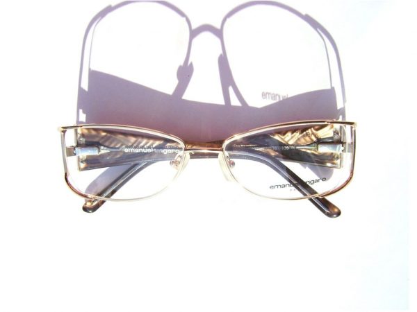 Модные очки Emanuel Ungaro EU 70301 003 Gold с кристаллами Swarovski - изображение 4