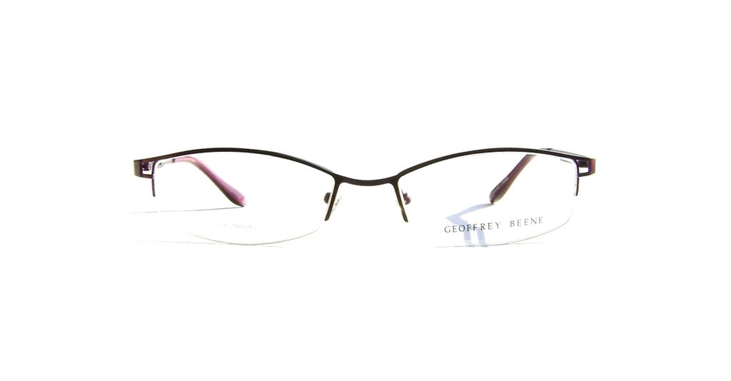 Модные полуободковые очки Geoffrey Beene Impeccable Plum