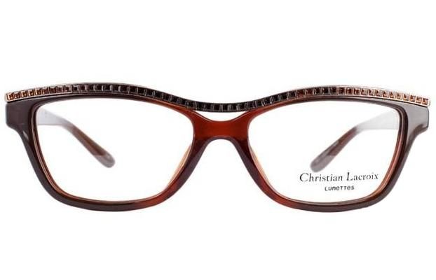 Очки кошачий глаз Christian Lacroix 1016 135 Puce с кристаллами Swarovski