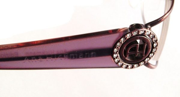 Модная оправа для очков Ana Hickmann AH1087 05E Violet с кристаллами Swarovski - изображение 4