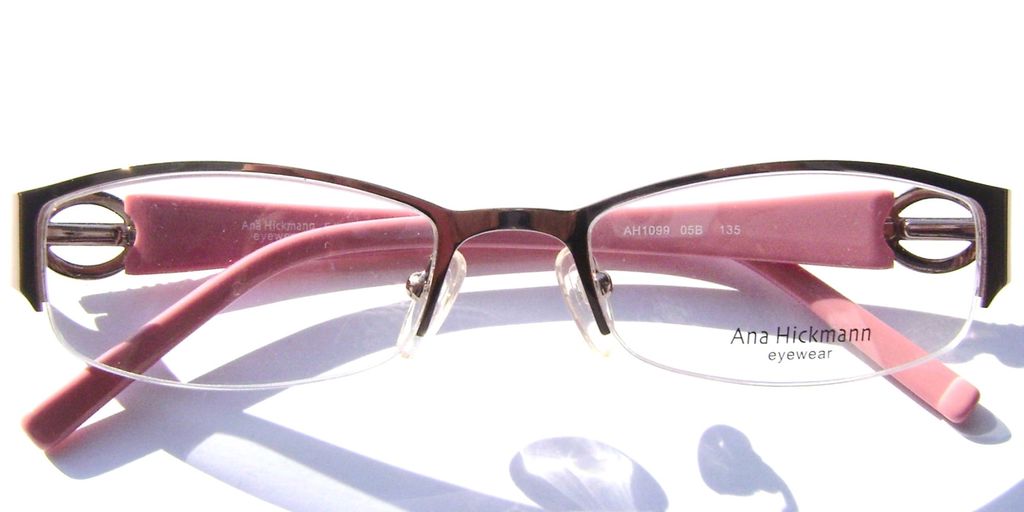 Модная оправа для очков Ana Hickmann AH1099 05B Pink Gold с кристаллами Swarovski