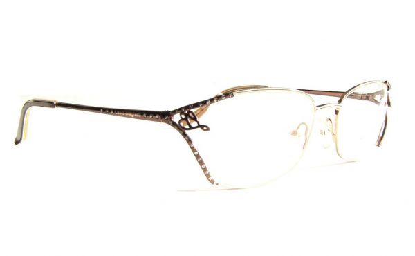 Модные очки Laura Biagiotti LB 81062 266 Brown с кристаллами Swarovski - изображение 3