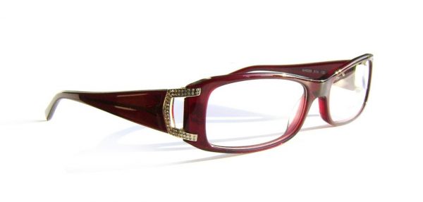 Модная оправа для очков Ana Hickmann AH6089 A14 красная с кристаллами Swarovski - изображение 3