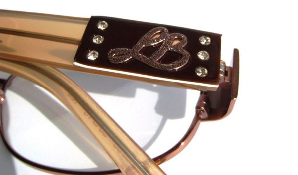 Модные овальные очки Laura Biagiotti LB 81101 C63 Brown с кристаллами Swarovski - изображение 9
