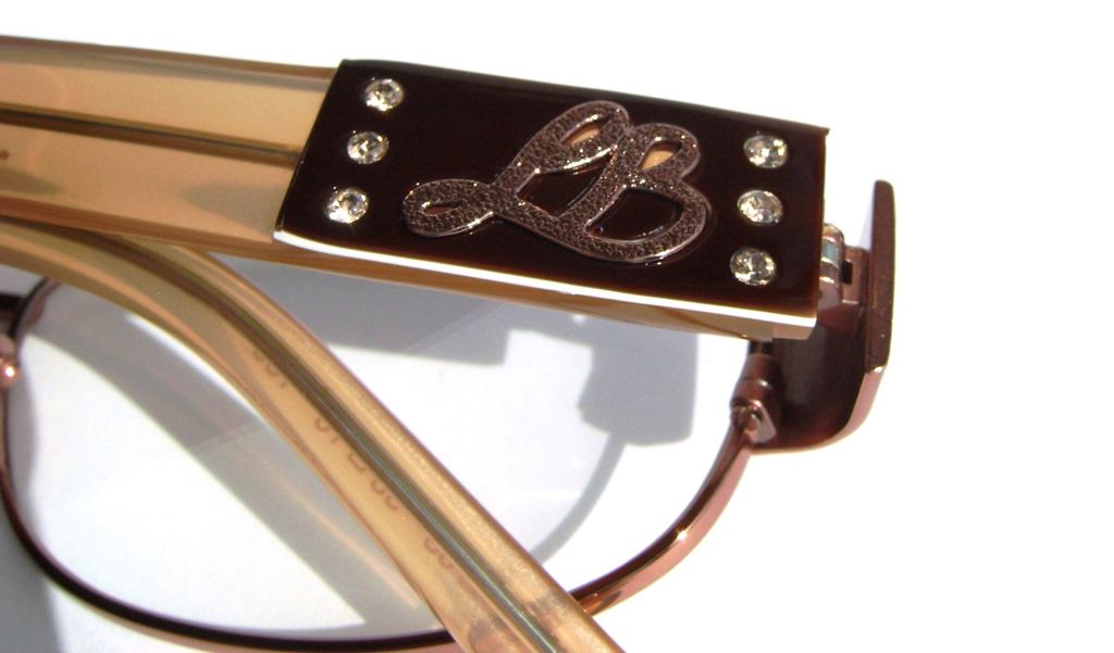 Модные овальные очки Laura Biagiotti LB 81101 C63 Brown с кристаллами Swarovski