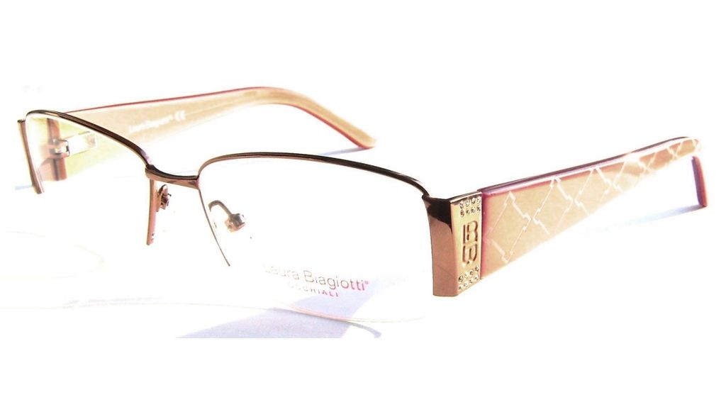 Модные овальные очки Laura Biagiotti LB 81122 D28 Brown с кристаллами Swarovski