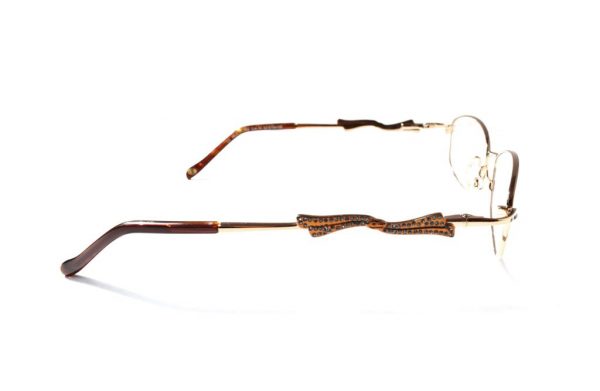 Модные очки Oliviero Contini OC 482 11 Brown с кристаллами Swarovski - изображение 4
