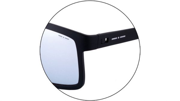 Легкие эластичные очки  крупный вайфарер Italia Independent 0113 009 Black - изображение 3