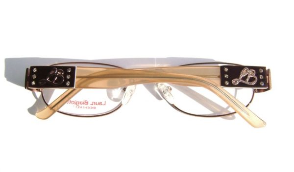 Модные овальные очки Laura Biagiotti LB 81101 C63 Brown с кристаллами Swarovski - изображение 8