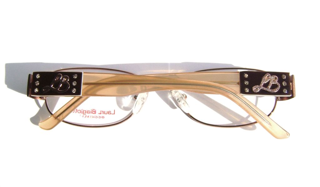 Модные овальные очки Laura Biagiotti LB 81101 C63 Brown с кристаллами Swarovski