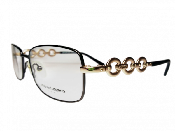 Модные очки Emanuel Ungaro EU 70312 B17 Black с кристаллами Swarovski - изображение 1