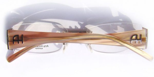 Безободковые очки-невидимки Ana Hickmann AH1093 01A Brown - изображение 6