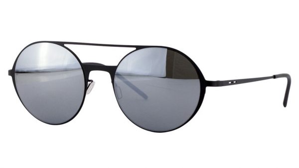 Ультратонкие круглые очки с двойным мостом Italia Independent 0207 009 Black - изображение 2