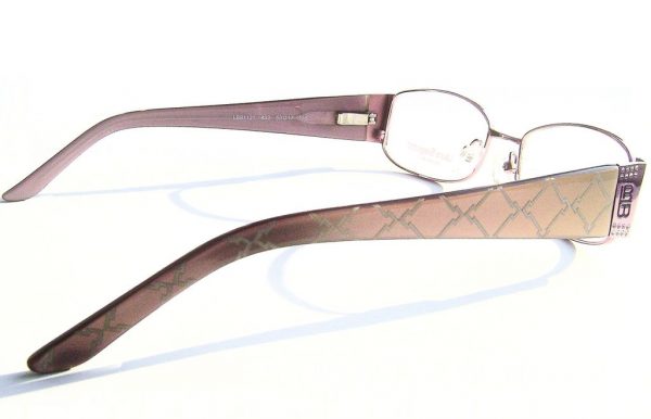 Модные овальные очки Laura Biagiotti LB 81121 433 Violet с кристаллами Swarovski - изображение 4
