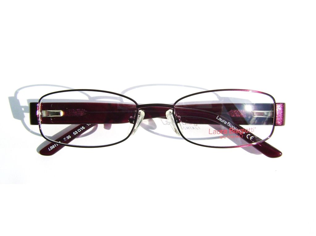 Модные овальные очки Laura Biagiotti LB 81101 E35 Red с кристаллами Swarovski