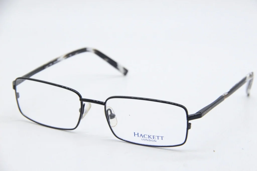 Крупные классические квадратные очки Hackett London HEK 1063 01 Black